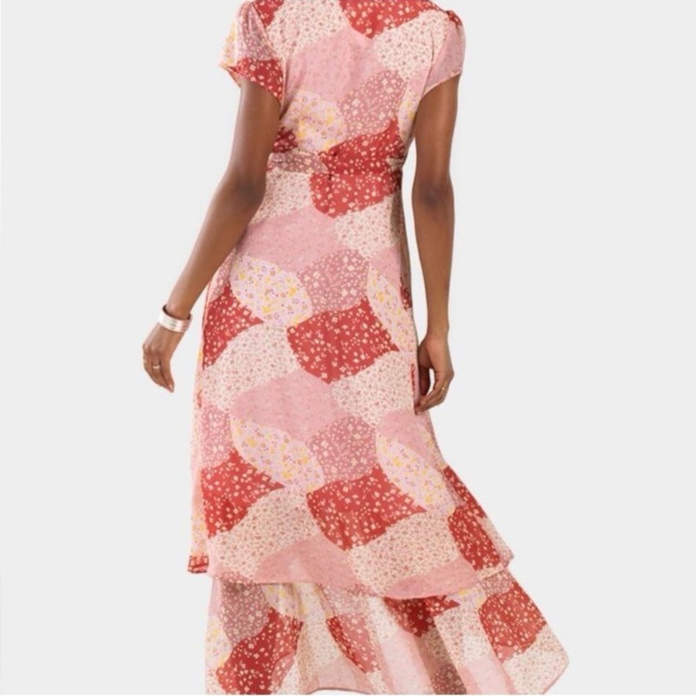 Francesca's Blue Rain Madonna Patchwork Floral Hi… - image 3